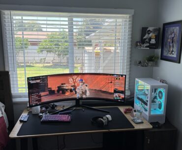 What monitor arm is recommended for an ultrawide?