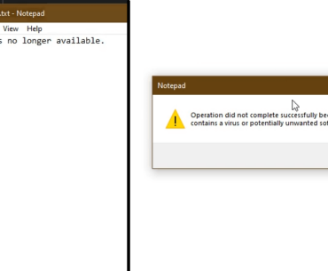Saving "This content is no longer available." to a file makes the file no longer available.