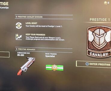 Currently eligible for Prestige, but still not authorized for the Prestige Overlook.