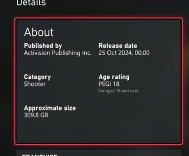 310GB for Call of Duty Black Ops 6!