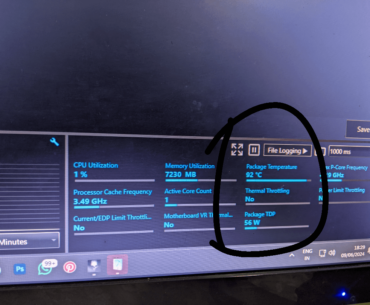 Pc temps spike