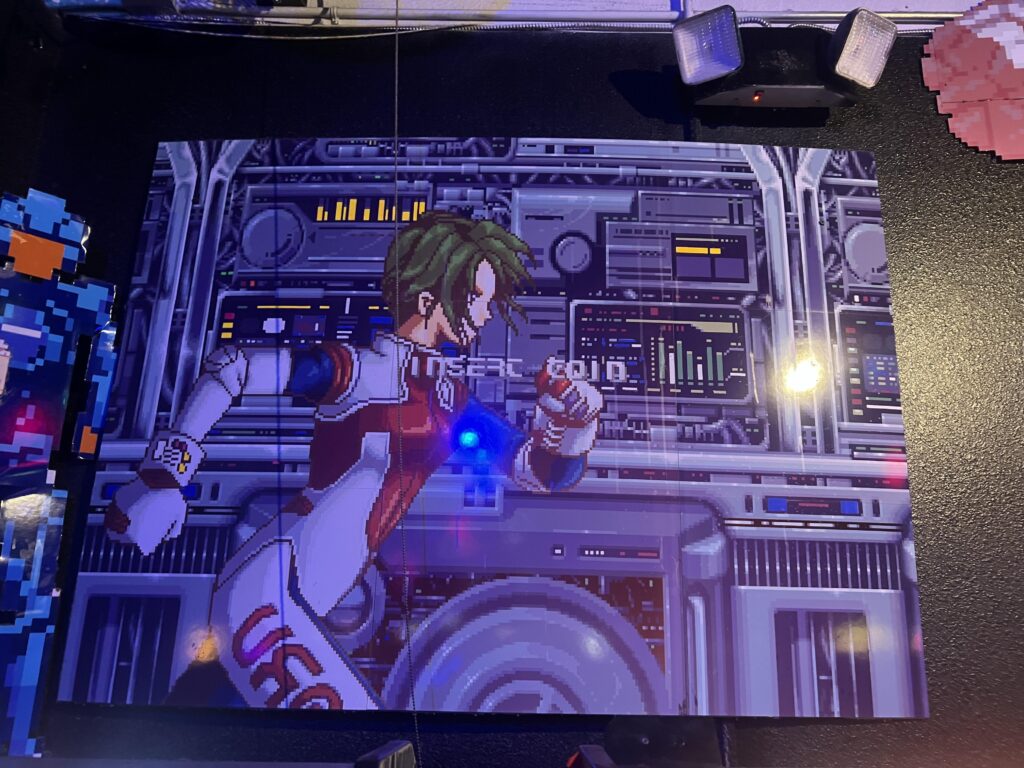 Found this cool Pulstar poster at an arcade bar.