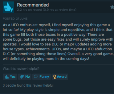 Today we released our game, and we were scared of the public reception. This nice review almost made me cry :')