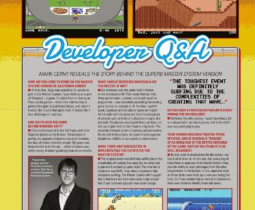 Mark Cerny interview with Retro Gamer Magazine - on the creation of California Games for Sega Master System