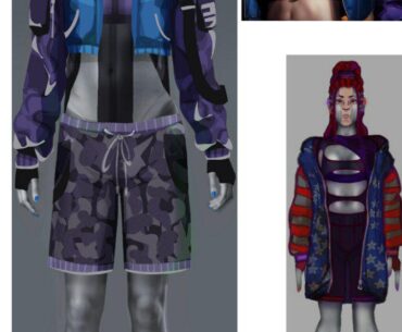 Random OC concept. Every time I visualize it, it looks different lol. On the left is the latest and best version yet