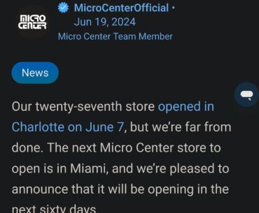 Miami Microcenter announcement - Coming in the next 60 days. Get your wallets ready