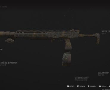 My new favorite SMG with the aftermarket part. Decent range, no recoil, and fast reload.