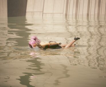 Apparently, this is how you swim in Cyberpunk