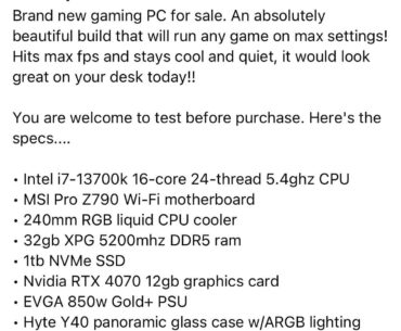 New gamer LF advice