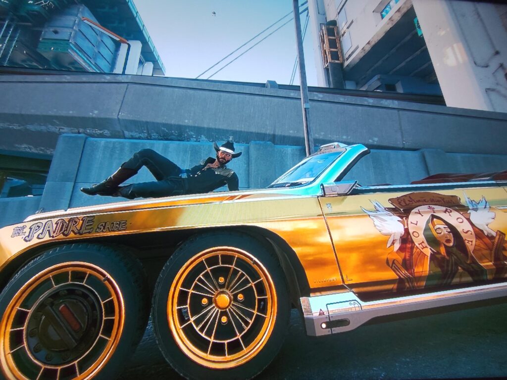 I love all the clothing options in this game I feel like a true Mexican cyborg