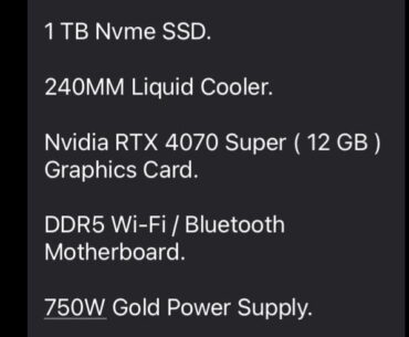 Buying New PC built