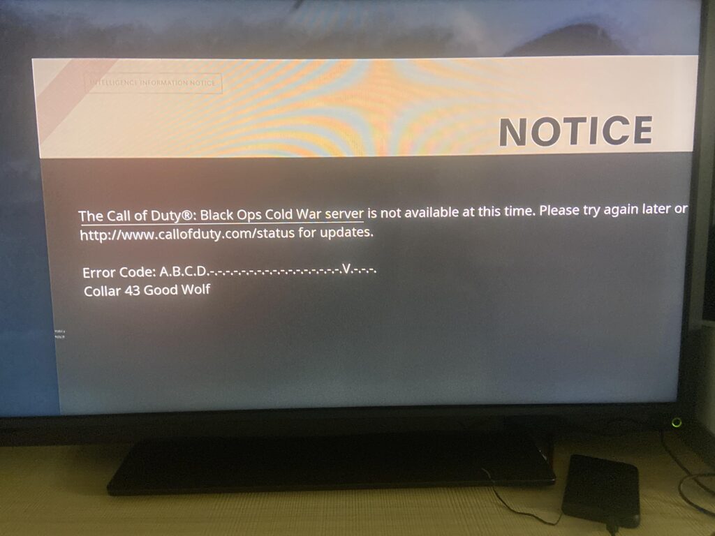 so i got this error and its like a week that i try everyday logging in and it always pops up, anyone knows what it is?