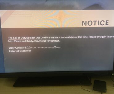 so i got this error and its like a week that i try everyday logging in and it always pops up, anyone knows what it is?