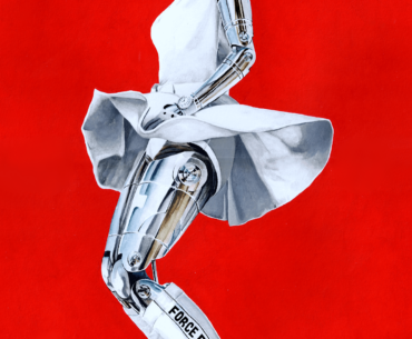 Bionic icon, acrylic painting