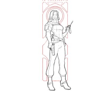 La Comandanta. Leader of a paramilitary bandit gang on a prison planet. By me.