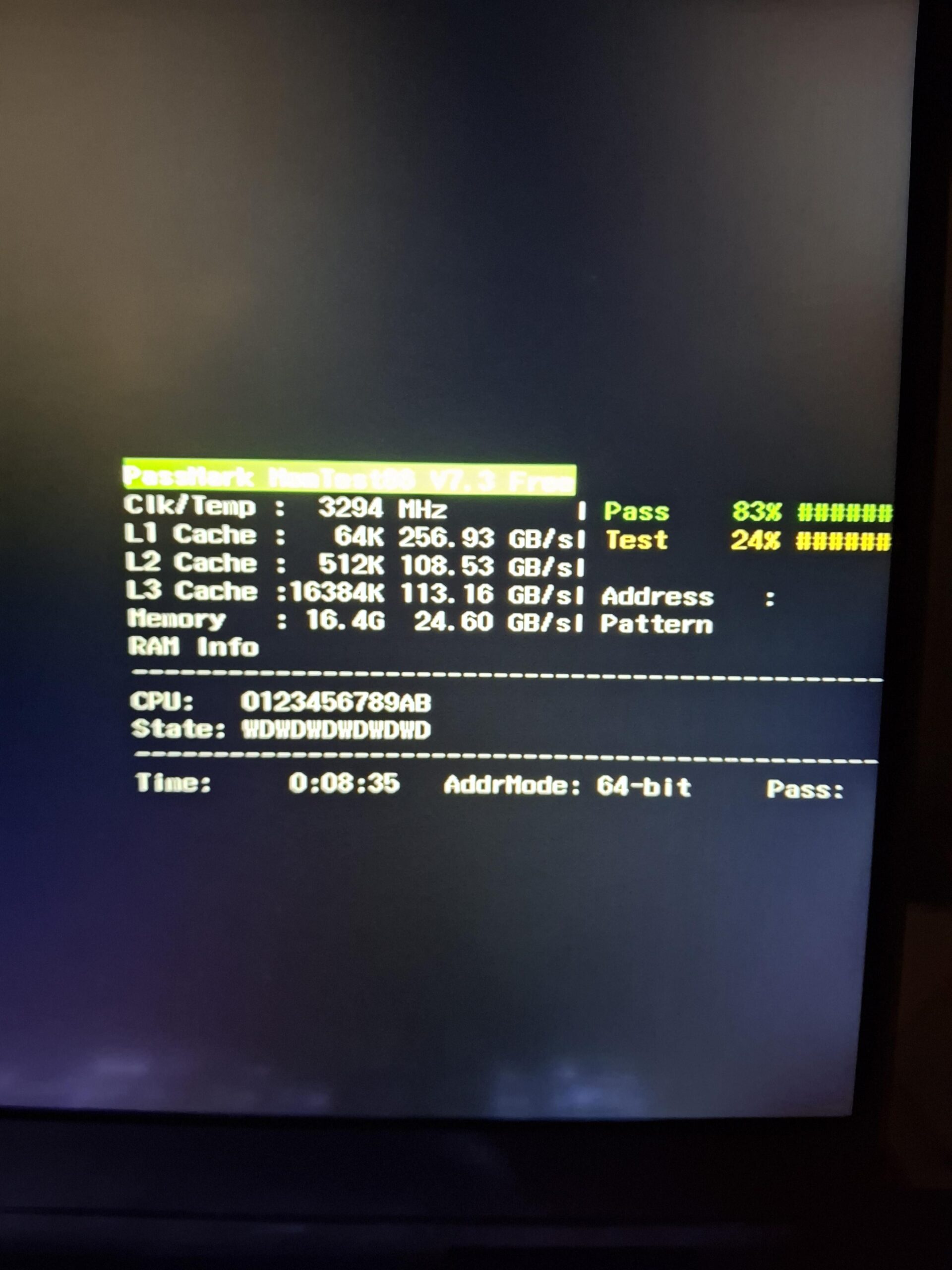 Having Windows crashes a lot, then I ran memtest… Having Windows crashes a lot, then I ran memtest...