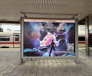 Booked a billboard for our indie game at the central train station 🤷‍♂️