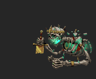 I've finalized the boss for my turn-based card game Everwayne. Who does this monster remind you of?