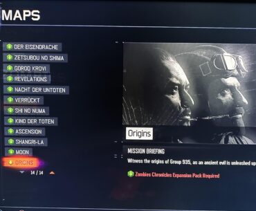 Zombies chronicles not working on ps5