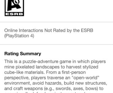 That one time where the ESRB app glitched and mixed up E10+ and AO ratings