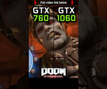 GTX 760 vs GTX 1060 in Doom Eternal | 1080p
