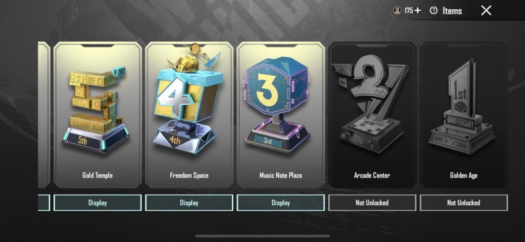 anybody able to share the 1st and 2nd trophy with me?