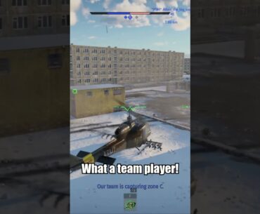 Capping The D Point With A Helicopter #warthunder #shorts