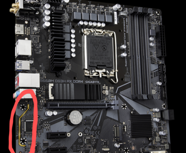Gigabyte B660M DS3H DDR4 What does that orange bar/line on the motherboard mean