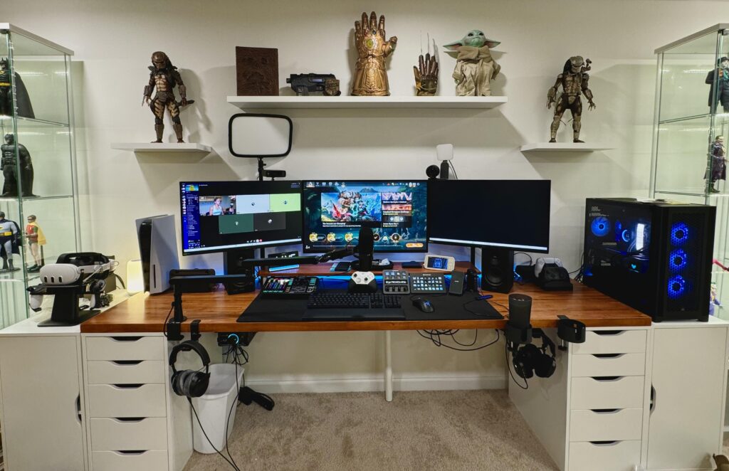 My nerd cave set up