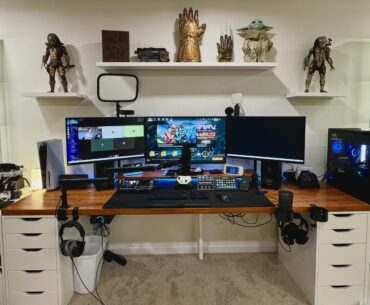My nerd cave set up