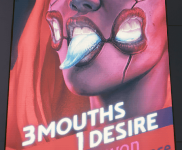Realistcally how does it works? Three mouth, so three throats? Or three mouth all connected to one throat? Can she talk and eat at the same time?