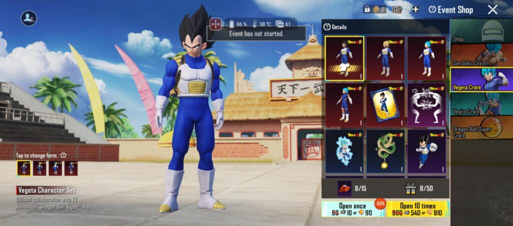 Why can't I open the Dragonball crates?