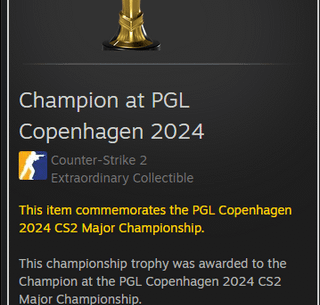 New trophy/coin for major playoffs players