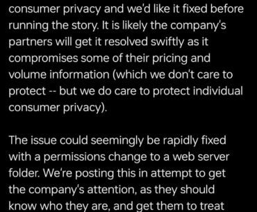 GN has discovered a major breach of privacy at a hardware vendor