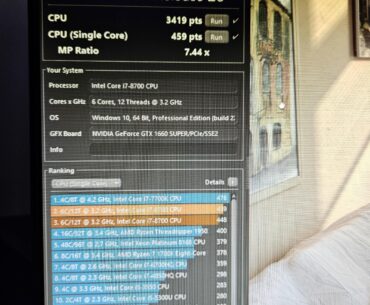 I7 8700 Cinebench Score