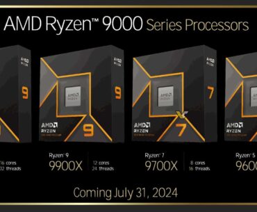 AMD Ryzen 9000 series officially launching July 31st, Ryzen 7 9700X is 12% faster than 5800X3D