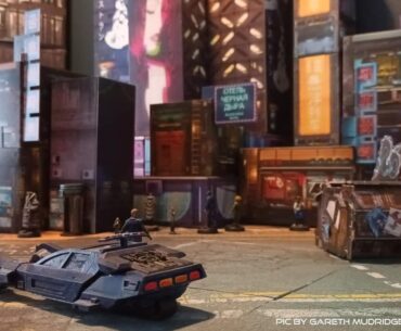 Some glamour shots of Infinty and cyberpunk RPG's games with the AHT cyberpunk set