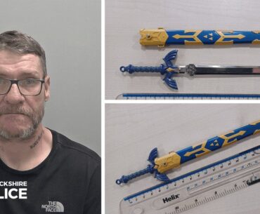 Man Sentenced to Four Months in Prison for Carrying a 6-Inch Master Sword in Public