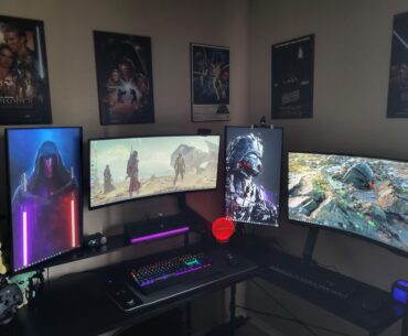 Where I work, game, and live.