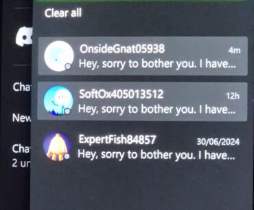 Xbox spam (i deleted most yesterday..)