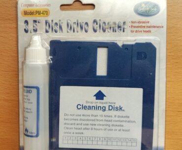 Floppy disk cleaner found in an old box. Was it really useful?