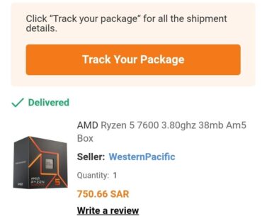 I ordered cpu and got 2
