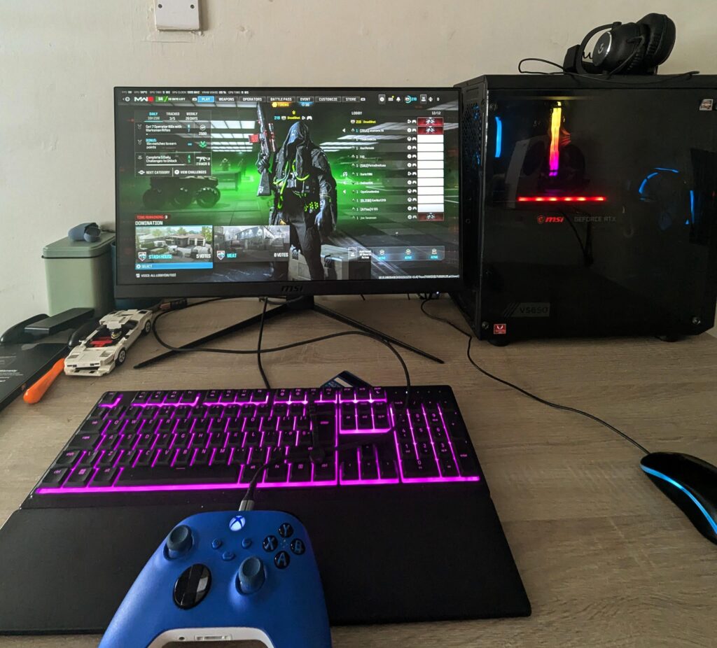 Just built my first PC and love PC gaming i used to play on series X what a difference