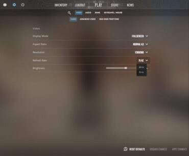 After a month of not playing I loaded a game and I was only able to set my Refresh Rate on max 75Hz with 360Hz monitor on fullscreen. While in windowed mode I can have max Hz. I didnt change any of the setting but got some sort of a pop up in the game after it loaded about Gsync. Can anyone help?