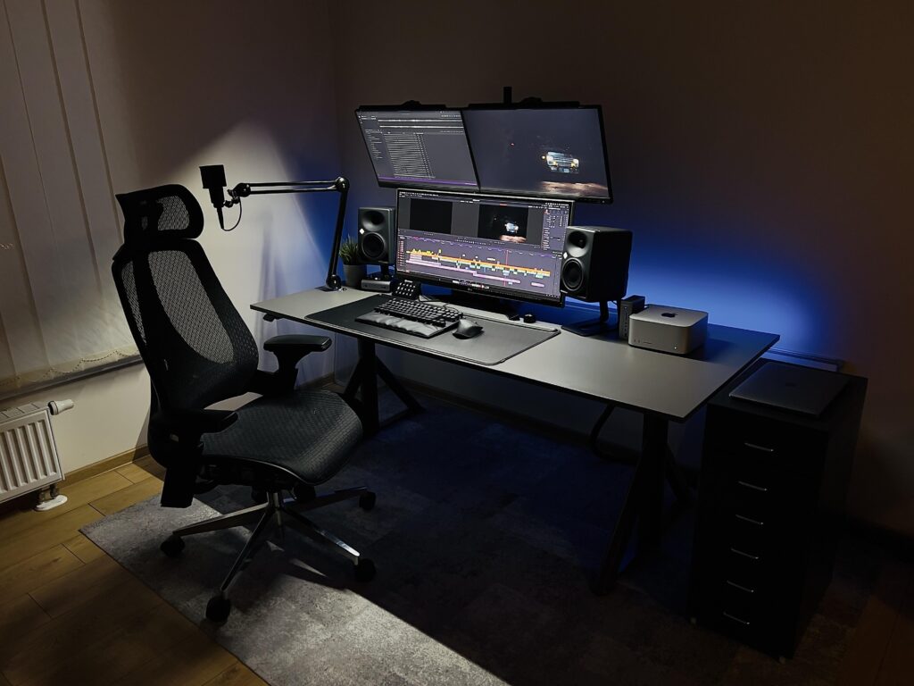 My editing station