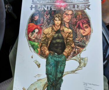 I found this at my local game store. It looks cyberpunk or Metal Gearesque. It was a steal at 2.99