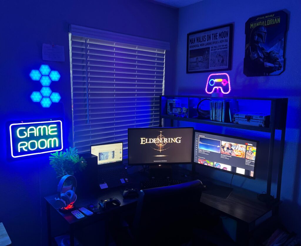 It’s a work in progress. But here’s my average battle-station.