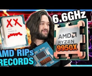 Extreme Overclocking AMD's R9 9950X CPU to 6.6GHz