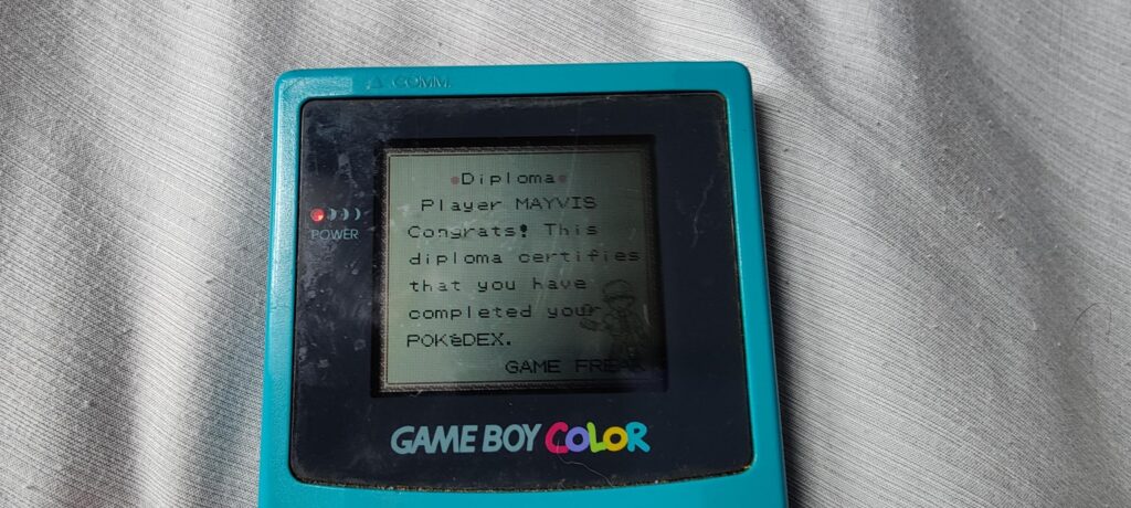 Filled my pokemon red Pokedex!