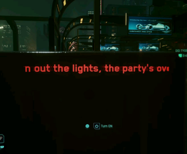 There is a secret button to turn off all street streetlights at night.